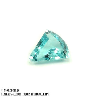 Blue Topaz Gemstone - Trilliant Cut    from The Rock Space