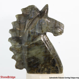 Labradorite Unicorn Carving U#25 - 5 1/2"    from The Rock Space