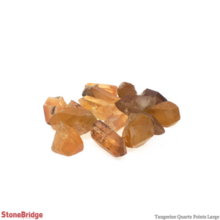 Tangerine Quartz Points - Large - 200g Bag    from The Rock Space