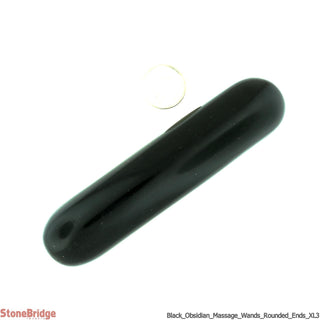 Obsidian Rounded Massage Wand - Extra Large #3 - 5 1/4" to 7"    from The Rock Space
