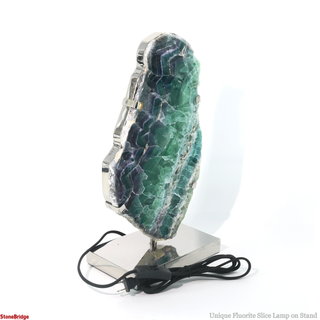 Fluorite Slice Lamp on Stand U#1    from The Rock Space