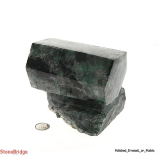 Polished Emerald on Matrix - U10    from The Rock Space