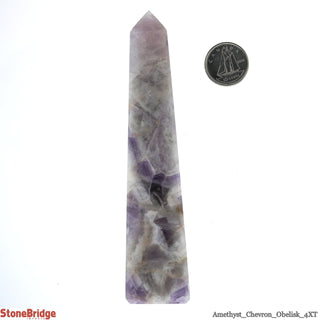 Amethyst Chevron Obelisk 4Xt 4 1/4" to 6"    from The Rock Space