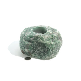 Green Aventurine Rough Candle Holders    from The Rock Space