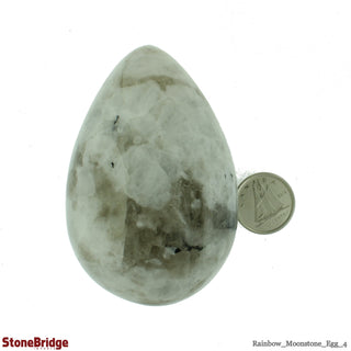 Rainbow Moonstone Egg #4 - 2 1/4" to 2 1/2"    from The Rock Space