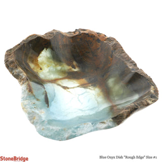 Blue Onyx Dish Rough Edge #1    from The Rock Space