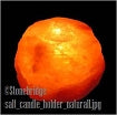 Candle Holder - Himalayan Salt - 1 Hole Large    from The Rock Space