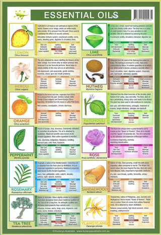 QuickStudy Guide - Essential Oils    from The Rock Space