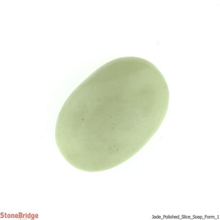 Jade Polished Slice - Soap Form #1 - 1 1/2" to 2"    from The Rock Space