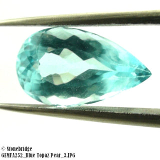 Blue Topaz Gemstone - Pear Cut    from The Rock Space