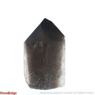 Smoky Quartz Cut Base, Polished Point Tower #1 Short    from The Rock Space