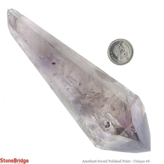 Amethyst Point Polished Sword U#6 - 5"    from The Rock Space