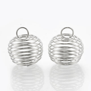 Silver Coil Cages - Medium    from The Rock Space