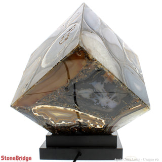 Agate Cube Lamp U#1 - 19cm    from The Rock Space