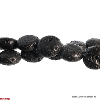 Black Lava Coin Strand #2    from The Rock Space
