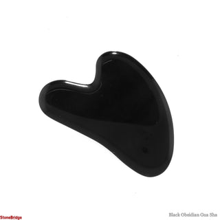 Black Obsidian Gua Sha Board Facial Tools    from The Rock Space