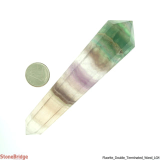 Fluorite Double Terminated Massage Wand - Large #2 - 3 1/2" to 4 1/2"    from The Rock Space