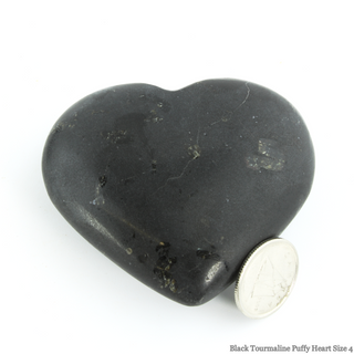 Black Tourmaline Heart #4 - 1 3/4" to 2 3/4"    from The Rock Space