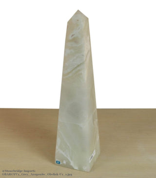 Grey Aragonite Obelisk U#1 - 40cm    from The Rock Space