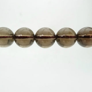 Smoky Quartz - Round Strand 7" - 12mm    from The Rock Space