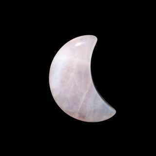 Rose Quartz Moon Carving    from The Rock Space