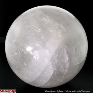 Clear Quartz Sphere U#16 - 4 1/4"    from The Rock Space