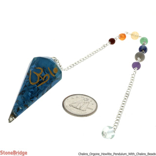 Orgone Howlite Chakra Pendulum    from The Rock Space