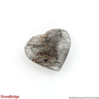 Rutilated Quartz Heart- Pocket - 3/4" to 1"    from The Rock Space