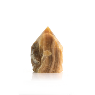 Calcite Golden Cut Base, Polished Point Tower #5    from The Rock Space