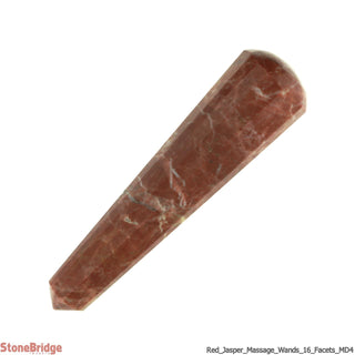Red Jasper Pointed Massage Wand - Medium #4 - 4"    from The Rock Space