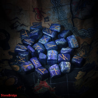 Lapis Lazuli Runes Set    from The Rock Space