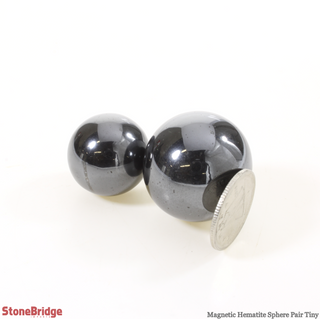 Hematite Magnetic Sphere Tiny - Pair    from The Rock Space