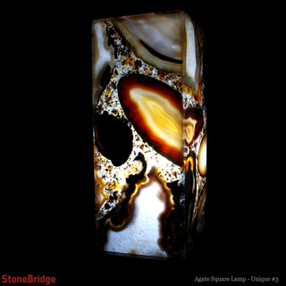 Agate Slice Tower Lamp U#1 - 30cm    from The Rock Space