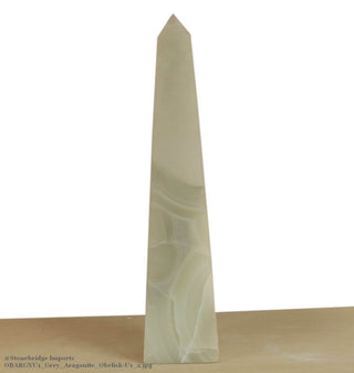 Grey Aragonite Obelisk U#1 - 40cm    from The Rock Space
