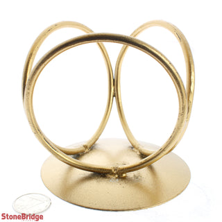 Sphere Stand - Gold Painted - T#2    from The Rock Space