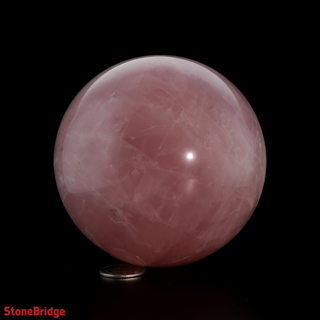 Rose Quartz A Sphere - Large #3 - 3 1/4"    from The Rock Space