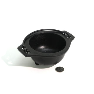 Cast Iron Cauldron for Burning Herbs and Incense 4"    from The Rock Space