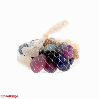 Large, Vibrant Mixed Tumbled Stones - Enclosed in a Mesh Bag    from The Rock Space