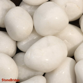 White Agate Tumbled Stones - India    from The Rock Space
