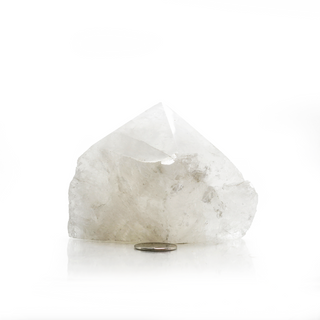 White Quartz Cut Base, Polished Point Tower #4    from The Rock Space