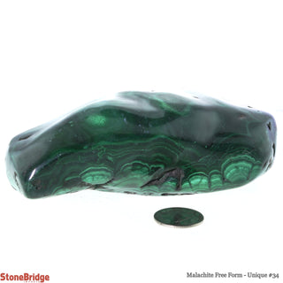 Malachite Free Form U#34 - 4 3/4"    from The Rock Space